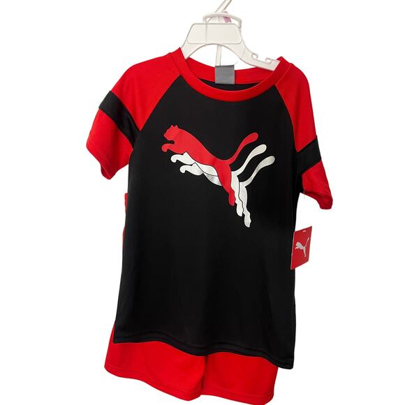NEW Puma boys  two piece short set size 6 - Picture 1 of 3